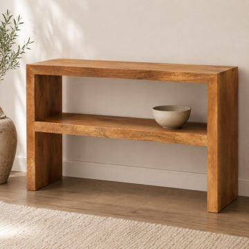 Malda Light Mango Console Table