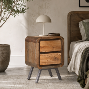 Redstone Acacia Lamp Table | Bedside Table