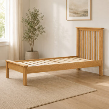 Tynedale Oak 3' Single Bed | Wax Finish