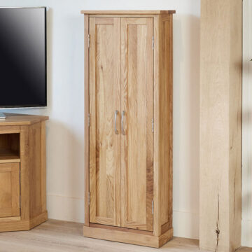 North Bay Oak CD / DVD Storage Cupboard
