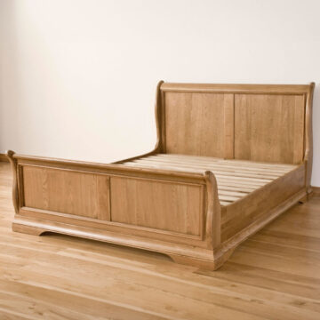 Parisian Oak King Size Sleigh Bed