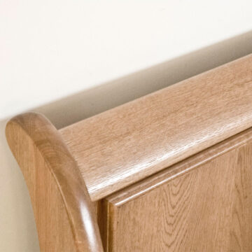 Parisian Oak King Size Sleigh Bed