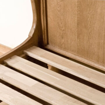 Parisian Oak King Size Sleigh Bed
