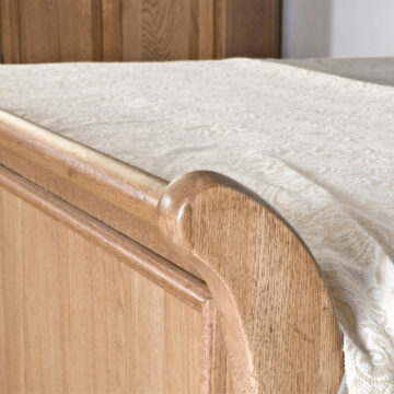 Parisian Oak King Size Sleigh Bed