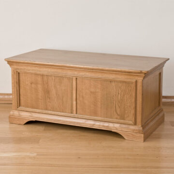 Parisian Oak Blanket Box | Assembled