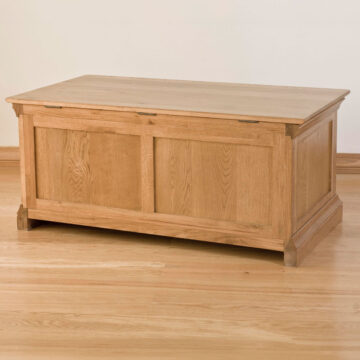 Parisian Oak Blanket Box | Assembled