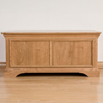 Parisian Oak Blanket Box | Assembled