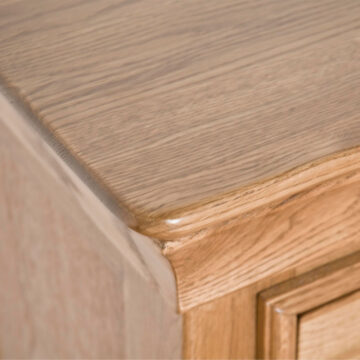 Parisian Oak 3 Drawer Bedside Cabinet | Assembled