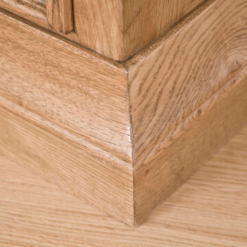 Parisian Oak 3 Drawer Bedside Cabinet | Assembled