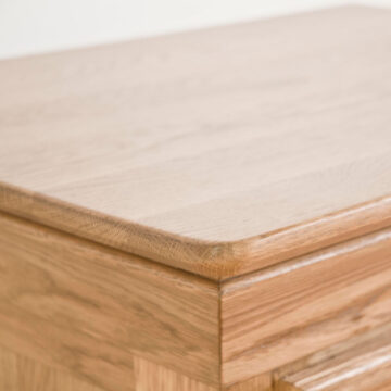 Parisian Oak 5 Drawer Wellington Chest | Assembled