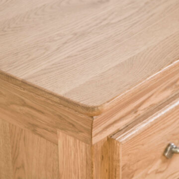 Parisian Oak 5 Drawer Wellington Chest | Assembled