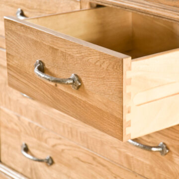 Parisian Oak 2 over 2 Chest of Drawers | Assembled