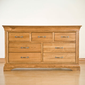 Parisian Oak 3 Over 4 Chest of Drawers | Assembled