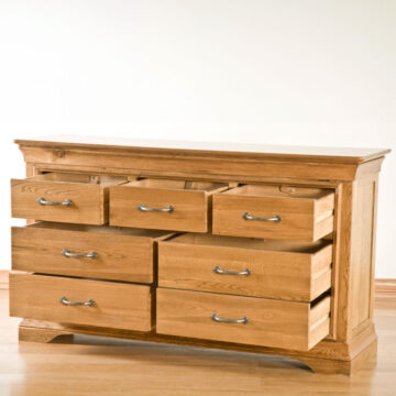 Parisian Oak 3 Over 4 Chest of Drawers | Assembled