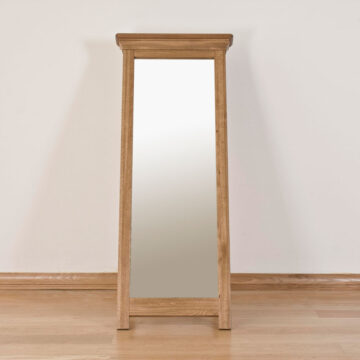 Parisian Oak Cheval Mirror | Assembled