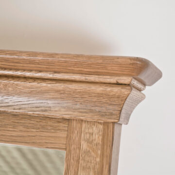 Parisian Oak Cheval Mirror | Assembled