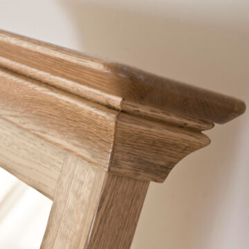 Parisian Oak Cheval Mirror | Assembled