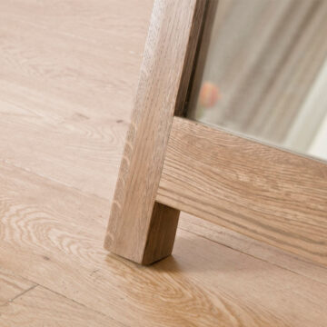 Parisian Oak Cheval Mirror | Assembled