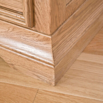 Parisian Oak 3 Drawer Single Pedestal Desk