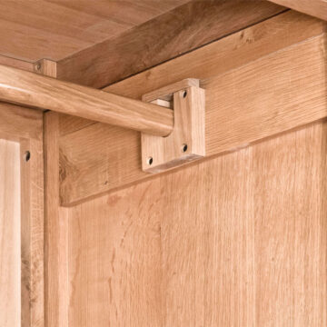 Parisian Oak Full Hanging Wardrobe
