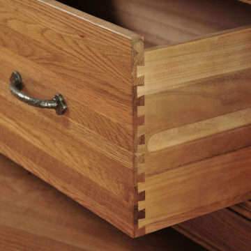 Parisian Oak Triple Wardrobe With Drawers