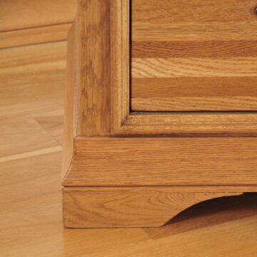 Parisian Oak Triple Wardrobe With Drawers
