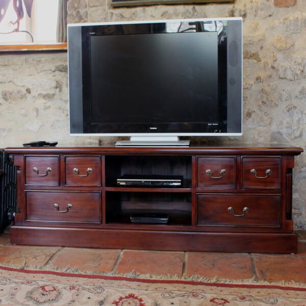 Waterloo Mahogany Widescreen Television Cabinet | Fully Assembled