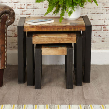 Kochi Black Nest of Tables | Assembled