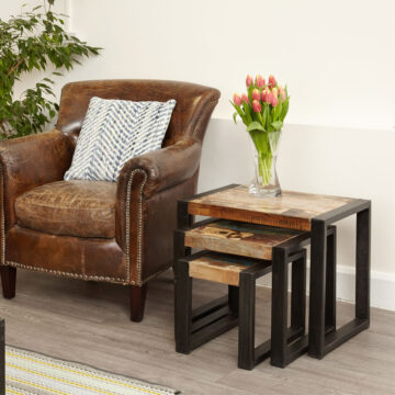 Kochi Black Nest of Tables | Assembled