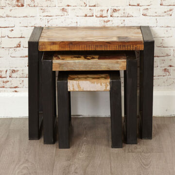 Kochi Black Nest of Tables | Assembled