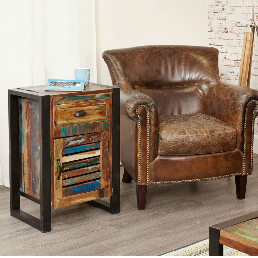 Kochi 1 Drawer 1 Door Bedside Cabinet | Assembled