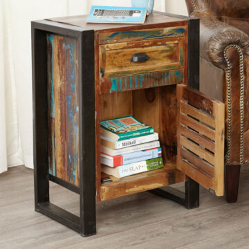 Kochi 1 Drawer 1 Door Bedside Cabinet | Assembled