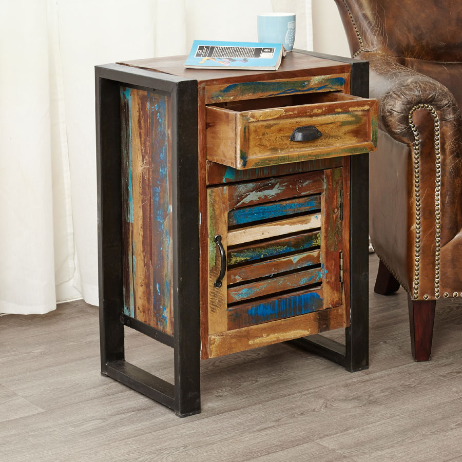 Kochi 1 Drawer 1 Door Bedside Cabinet | Assembled