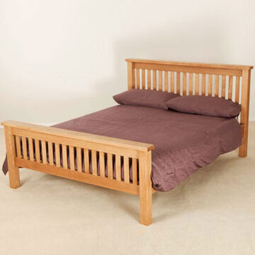 Nottingham Rustic Oak King Size Bed
