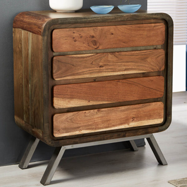 Redstone Acacia 4 Drawer Wide Chest
