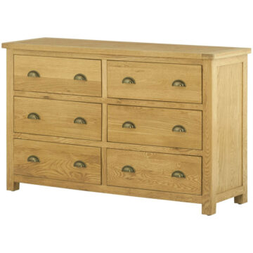Tynedale Oak Chest of Drawers | Wax Finish | Assembled
