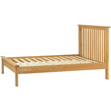 Tynedale Oak Double Bed | Wax Finish