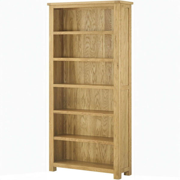 Tynedale Oak Large Bookcase | Wax Finish | Fully Assembled