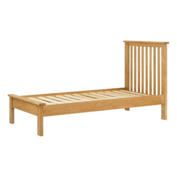 Tynedale Oak Single Bed | Wax Finish