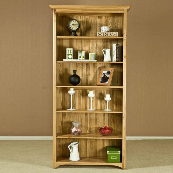 Wellington Oak 6ft 7 Bookcase | Fully Assembled