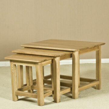 Wellington Oak Nest of Tables | Assembled