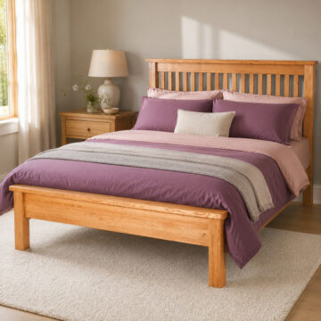 Nottingham Rustic Oak King Size Bed
