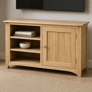 Wellington Oak 1 Door TV Stand | Assembled