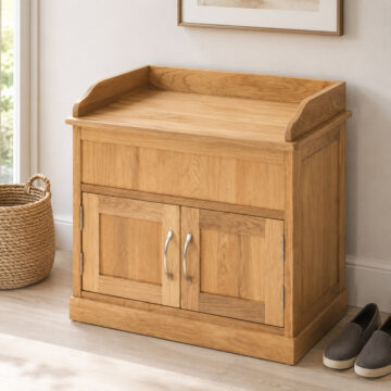 North Bay Oak Shoe Bench