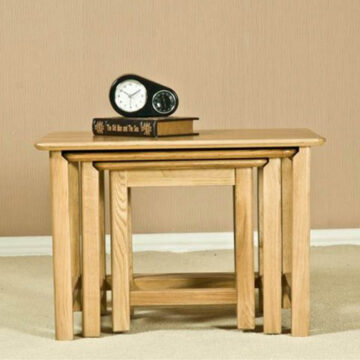 Wellington Oak Nest of Tables | Assembled