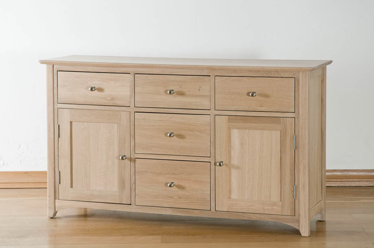 Corbridge Light Oak Sideboard Fully Assembled Oak World