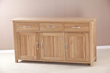 Devon Oak 2 Door 5 Drawer Large Sideboard | Assembled