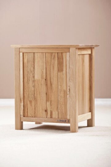 Devon Oak 3 Drawer Bedside Cabinet | Assembled