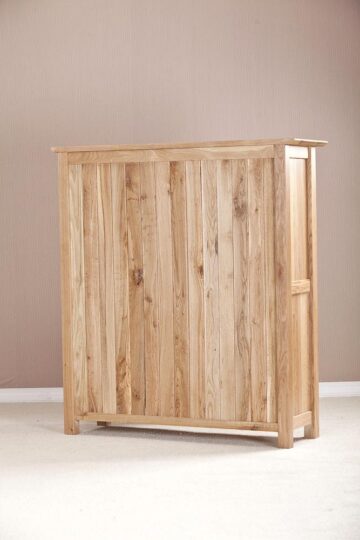 Devon Oak Low Bookcase With 3 Shelves | Assembled