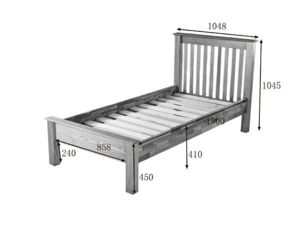 Devon Oak Single Bed